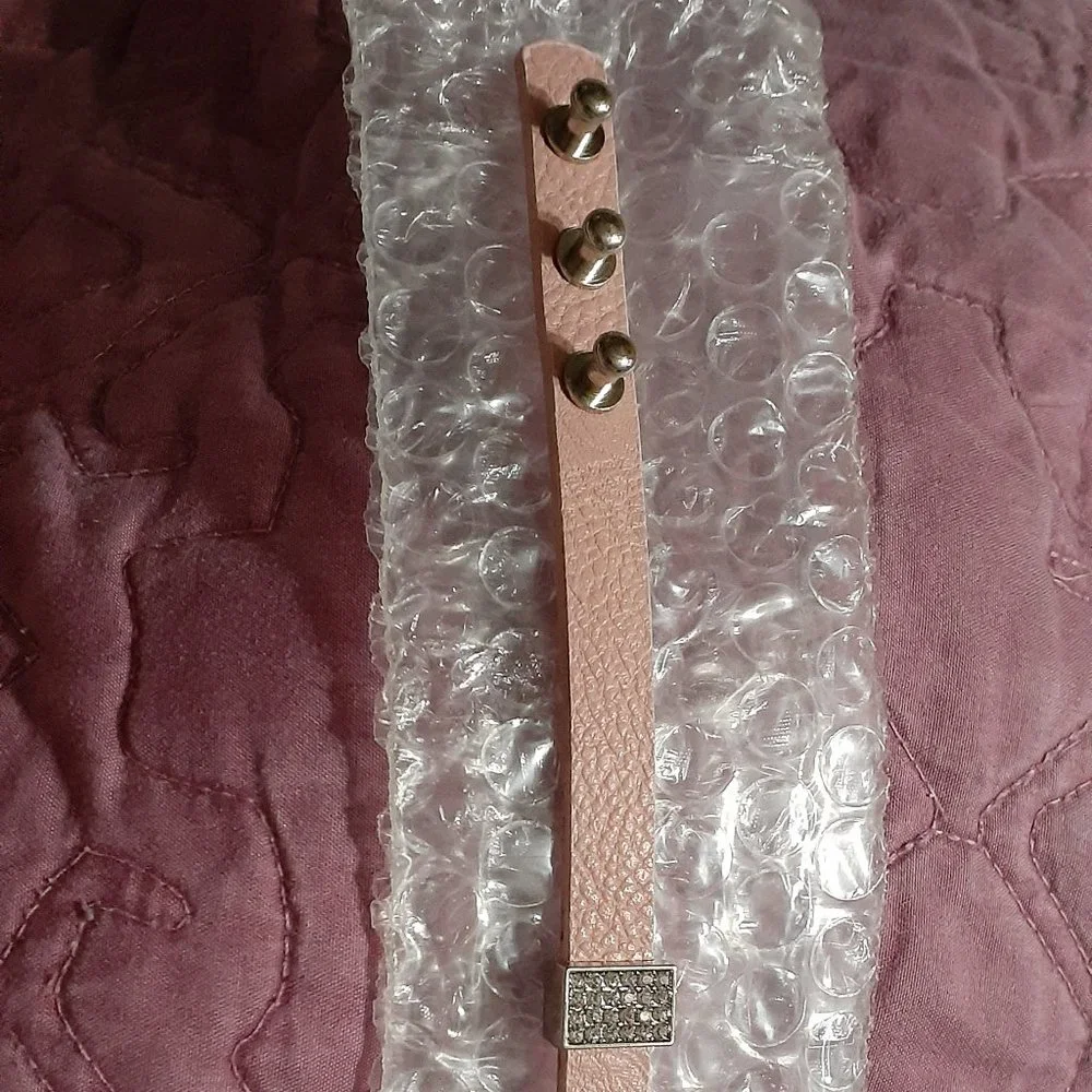 Pink Plunder Rhinestone Bracelet - Picture 8 of 9